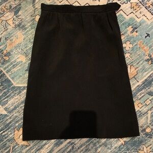 Vintage Saint Laurent Rive Guache PARIS Elegant Black Women's Skirt size 38